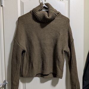 Twik Classic Brown Turtleneck Sweater